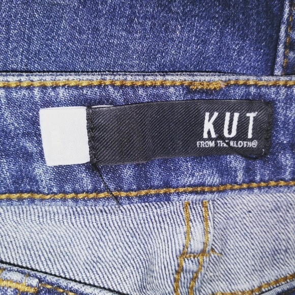 Kut from the Kloth Connie distressed denim pencil skirt, size 2 - Picture 6 of 8